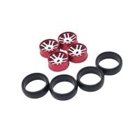 eRgDFS Ruedas de Deriva de 25mm compatibles con Piezas de Coche teledirigido 1/28 para Modelos 284131 K969 K979 K989 K999 P929 P939 Iw04m -Q Mimi-Z(Red)