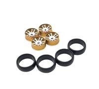 eRgDFS Ruedas de Deriva de 25mm compatibles con Piezas de Coche teledirigido 1/28 para Modelos 284131 K969 K979 K989 K999 P929 P939 Iw04m -Q Mimi-Z(Yellow)