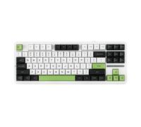 eRgDFS Teclado inalámbrico 87 Compacto TKL 3 Modos Junta Gaming Hot-Swap RGB Personalizado RGB retroiluminado Compatible con 5420(Wilderness Oasis)