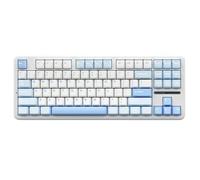 eRgDFS Teclado inalámbrico 87 Compacto TKL 3 Modos Junta Gaming Hot-Swap RGB Personalizado RGB retroiluminado Compatible con 5420(Sea Salt Blue)