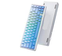 eRgDFS Teclado mecánico inalámbrico montado en Junta de Intercambio en Caliente, Software Macro, Teclado para Juegos RGB Compatible con 65%(Gadient Blue)