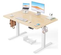 ErGear Escritorio Eléctrico en altura120x80cm,100KG de Capacidad de Carga Escritorio Ajustable con avanzado Motor sin escobillas,Robusto armazón metálico,Tablero de Cuatro Partes