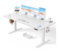 ErGear Escritorio Eléctrico en altura180x80cm,100KG de Capacidad de Carga Escritorio Ajustable con avanzado Motor sin escobillas,Robusto armazón metálico,Tablero de Cuatro Partes