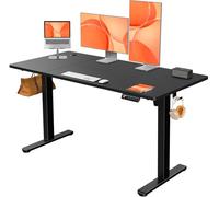 ErGear Escritorio Elevable Eléctrico, Escritorio Ajustable en Altura 140 x 70 cm, Mesa Elevable con Panel Inteligente de 4 Memorias, Mesa Escritorio Oficina en Casa con Tablero Ensamblado