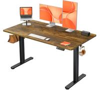 ErGear Escritorio Elevable Eléctrico, Escritorio Ajustable en Altura 140 x 70 cm, Mesa Elevable con Panel Inteligente de 4 Memorias, Mesa Escritorio Oficina en Casa con Tablero Ensamblado