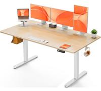 ErGear Escritorio Elevable Eléctrico, Escritorio Ajustable en Altura 160 x 80 cm, Mesa Elevable con Panel Inteligente de 4 Memorias, Mesa Escritorio Oficina en Casa con Tablero Ensamblado