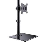 ErGear Soporte de Monitor 13"- 32" Construcción Sólida y Base Ensanchada Brazo Monitor Movimiento Completo con Inclinación ± 45 ° Giratorio ± 45 ° Rotación 360 ° VESA 75/100mm Peso Máx 8 kg
