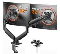 ErGear Soporte Monitor, Brazo Monitor Total Ajustable para Pantall 13-32″, Soporte Computadora de Instal Rápid con Montaje VESA Sin Herram, Carga Máxima 9kg, VESA Máx 100x100mm