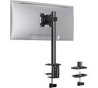 ErGear Soporte Monitor para Pantallas de 13-32 Pulgadas, Brazo Monitor Ajustable en Altura con 42 cm, 2 Opciones de Montaje, Vesa 75/100 mm, Capacidad de Carga Aumentada de 8 Kg