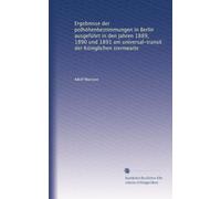 Ergebnisse der polhöhenbestimmungen in Berlin ausgeführt in den jahren 1889, 1890 und 1891 am universal-transit der Königlichen sternwarte