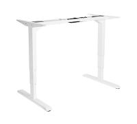 ERGO Estructura de Escritorio Eléctrico Ajustable en Altura, Motor Dual, Blanco
