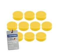 Ergo Imanes grande, diámetro 34 x 12.5 mm, 10 piezas, de color amarillo dorado