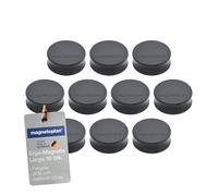 Ergo Imanes grande, diámetro 34 x 12.5 mm, 10 piezas, roca gris