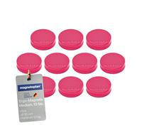 Ergo - Imanes medianos (30 x 8 mm, 10 unidades), color rosa