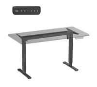 Ergo Office ER-400 Escritorio eléctrico regulable 70-112 cm negro sin tablero