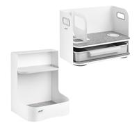 Ergo Office organizador escritorio ER-441 + ER-442 con cargador Qi blanco (2 pcs