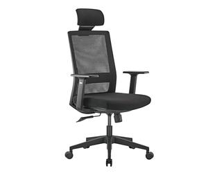 Ergo Office Silla de Oficina Ergonómica Premium con Ruedas, Respaldo Alto y Soporte Lumbar | Giratoria | Regulable en Altura, Función de Inclinación del Respaldo, hasta 150 kg