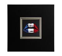 ERGO-PAUL igp5841 de E1 - 80 CZ6 - 40 x 40 x 1,5 French Kiss, Paper/Eco Leather/Wood, Black, 40.0 X 40.0 X 1.5 CM