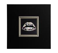 ERGO-PAUL igp5843 de E1 - 80 CZ6 - 40 x 40 x 1,5 World Kiss, Paper/Eco Leather/Wood, Black, 40.0 X 40.0 X 1.5 CM