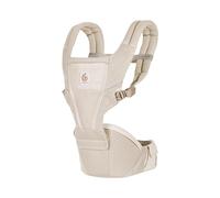 Ergobaby Alta Hip Seat portabebés con asiento a la cadera para bebés y niños pequeños a partir de 4 meses (5,5 kg - 20,4 kg), portabebés con asiento a la cadera con SoftFlex Mesh, Natural Beige