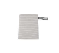 Ergobaby Fular portabebés para recién nacidos desde el nacimiento hasta los 11,3 kg, fular Aura Knit fabricado con tejidos reciclados, elástico y transpirable, fular unisex, Grey Stripes