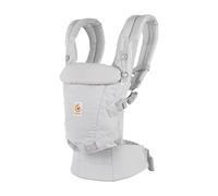 Ergobaby Mochila portabebé Adapt para recién nacidos desde el nacimiento, portabebé ergonómico de Algodón SoftTouch de 3 posiciones para transportar en el abdomen y en la espalda, Pearl Grey