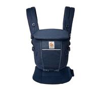 Ergobaby Mochila portabebé Adapt para recién nacidos desde el nacimiento, portabebé ergonómico de malla SoftFlex de 3 posiciones para transportar en el abdomen y en la espalda, Midnight Blue