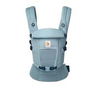Ergobaby Mochila portabebé Adapt para recién nacidos desde el nacimiento, portabebé ergonómico de malla SoftFlex de 3 posiciones para transportar en el abdomen y en la espalda, Slate Blue