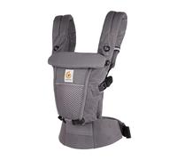 Ergobaby Mochila portabebé Adapt para recién nacidos desde el nacimiento, portabebé ergonómico de malla SoftFlex™ de 3 posiciones para transportar en el abdomen y en la espalda, Graphite Grey