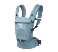 Ergobaby Mochila portabebé Adapt para recién nacidos desde el nacimiento, portabebé ergonómico de malla SoftFlex de 3 posiciones para transportar en el abdomen y en la espalda, Slate Blue