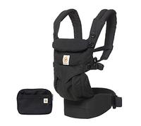 Ergobaby Mochila Portabebe Omni 360 - Negro Puro - Mochilas Portabebé | Portabebés de 4 Posiciones de Algodón 100% de Primera Calidad con Soporte Ergonómico - de 3,2 a 20,04kg, Pure Black