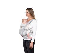 Ergobaby Mochila portabebé Omni Breeze recién nacidos desde su nacimiento hasta que pesan 20kg, portabebé ergonómica de Malla SoftFlex, 4 posiciones para transportar, Pearl Grey