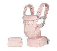 Ergobaby Mochila portabebé Omni Dream para recién nacidos desde su nacimiento hasta que pesan 20,4 kg, portabebé ergonómico de Algodón SoftTouch de 4 posiciones para transportar (Pink Quartz)
