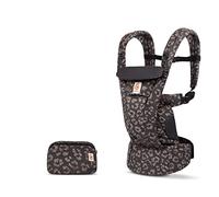 Ergobaby Mochila portabebé Omni Dream para recién nacidos desde su nacimiento hasta que pesan 20,4 kg, portabebé ergonómico de Algodón SoftTouch de 4 posiciones para transportar, Black Leopard