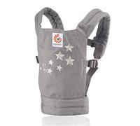 Ergobaby Mochila Portamuñecas de Juguete para Niños Pequeños, Estilo Galaxy Gris, Porta Muñecas 100% Algodón