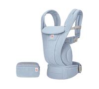 Portabebés Ergobaby Omni Deluxe todo en uno para recién nacidos desde el nacimiento hasta los 20 kg, ergonómico portabebés de malla de 4 posiciones portabebés de espalda, Serene Blue