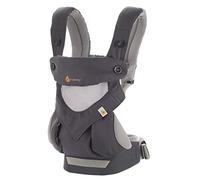 Ergobaby Portabebés 360 Cool Air Mesh Gris Carbón, Bolsa de transporte ergonómica 4en1 Sistema de transporte para bebés Portabebés hasta 20 kg