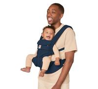 Ergobaby Portabebés, malla Omni 360 Cool Air de 4 posiciones para recién nacidos y niños pequeños (0-4 años), portabebés y mochila ergonómicos, azul medianoche