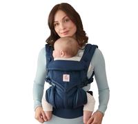 Ergobaby Portabebés, malla Omni 360 Cool Air de 4 posiciones para recién nacidos y niños pequeños (0-4 años), portabebés y mochila ergonómicos, azul medianoche