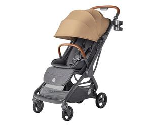 Ergobaby Silla de paseo Metro 3 Deluxe con función reclinable, silla de paseo para bebés desde el nacimiento hasta los 22 kg (0-4 años), plegado con una sola mano, Camel