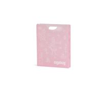 ergobag Carpeta DIN A4 con asa para más orden en la mochila, transparente y estable, color rosa