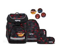 Ergobag cubo Juego de mochilas escolares 5 piezas rojo
