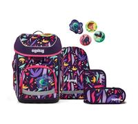 Ergobag cubo Juego de mochilas escolares 5 piezas rosa