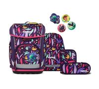 Ergobag cubo light Juego de mochilas escolares 6 piezas púrpura