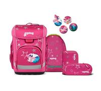 Ergobag cubo light Juego de mochilas escolares 6 piezas púrpura