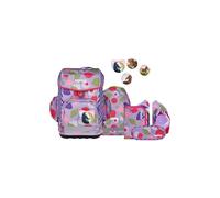 ergobag Cubo Light Set Mochila Escolar ergonómica clásica, Set de 5 Piezas para Primer Curso de Primaria
