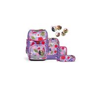 ergobag Cubo Set Mochila Escolar ergonómica clásica, Set de 5 Piezas para Primer Curso de Primaria