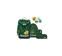 ergobag Cubo Set Mochila Escolar ergonómica clásica, Set de 5 Piezas para Primer Curso de Primaria BearRex - Verde