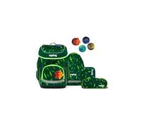 ergobag Cubo Set Mochila Escolar ergonómica clásica, Set de 5 Piezas para Primer Curso de Primaria Beartastic - Verde