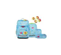 ergobag Cubo Set Mochila Escolar ergonómica clásica, Set de 5 Piezas para Primer Curso de Primaria Bearwitched - Azul